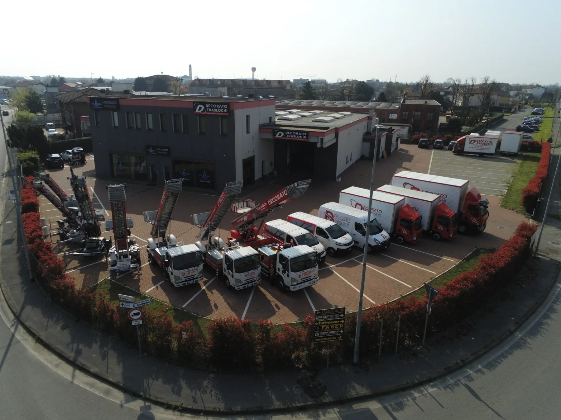 Decorato fleet and headquarters in Milan